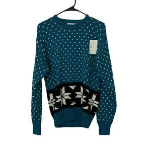 Vintage Parker of Vienna Fair Isle Sweater Nordic Pattern Size M NWT